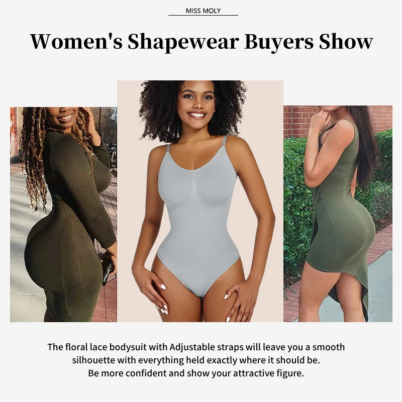 Smoothing Shapewear Bodysuit for Women Faja Full Body Shaper Thong Soft Body Shaping Sculpting Breast Slimming Underwear FREE Shipping