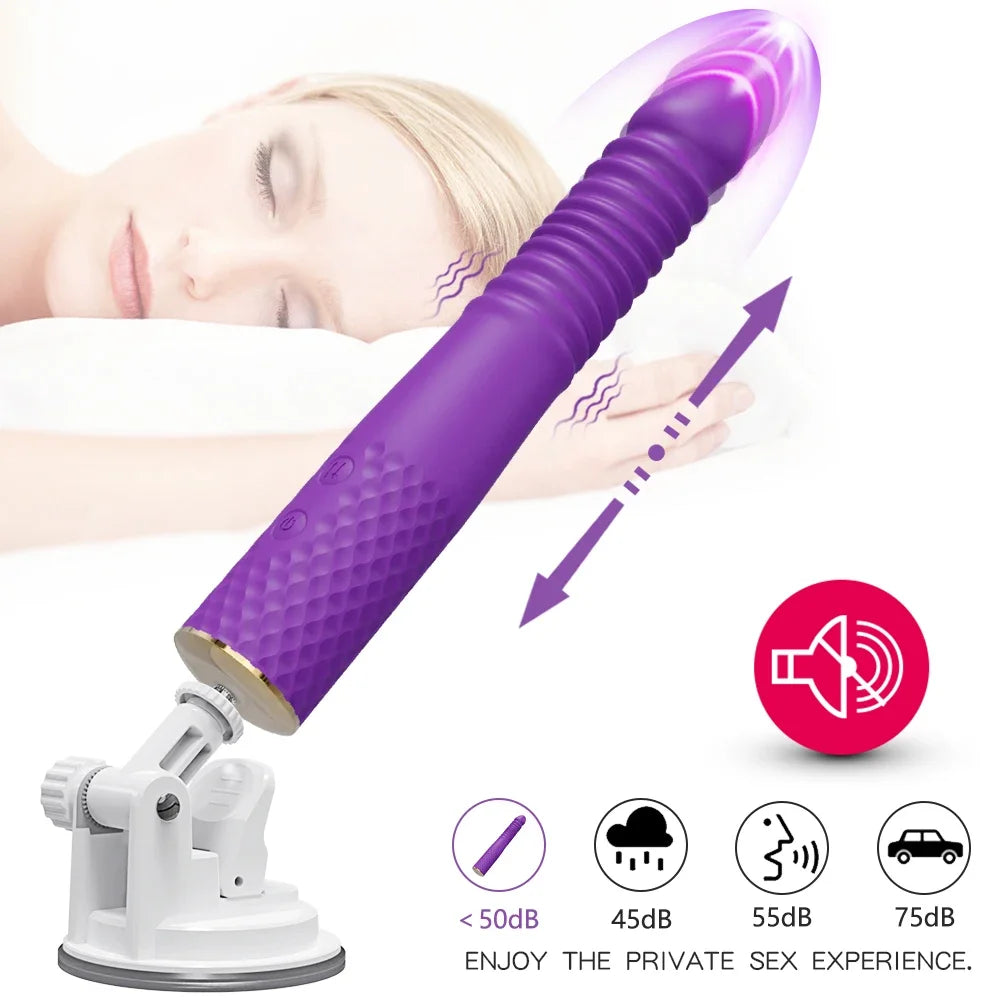 Automatic Thrusting Dildo Vibrator G Spot Clitoris Stimulation Anal Vaginal Massage Vibrating Sex Toy for Women Adult Goods FREE Shipping
