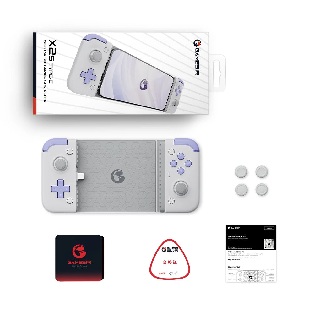GameSir X2s Mobile Phone Gamepad Game Controller for Cloud Gaming Xbox Game Pass STADIA xCloud, Hall Effect Joystick and Trigger FREE Shipping
