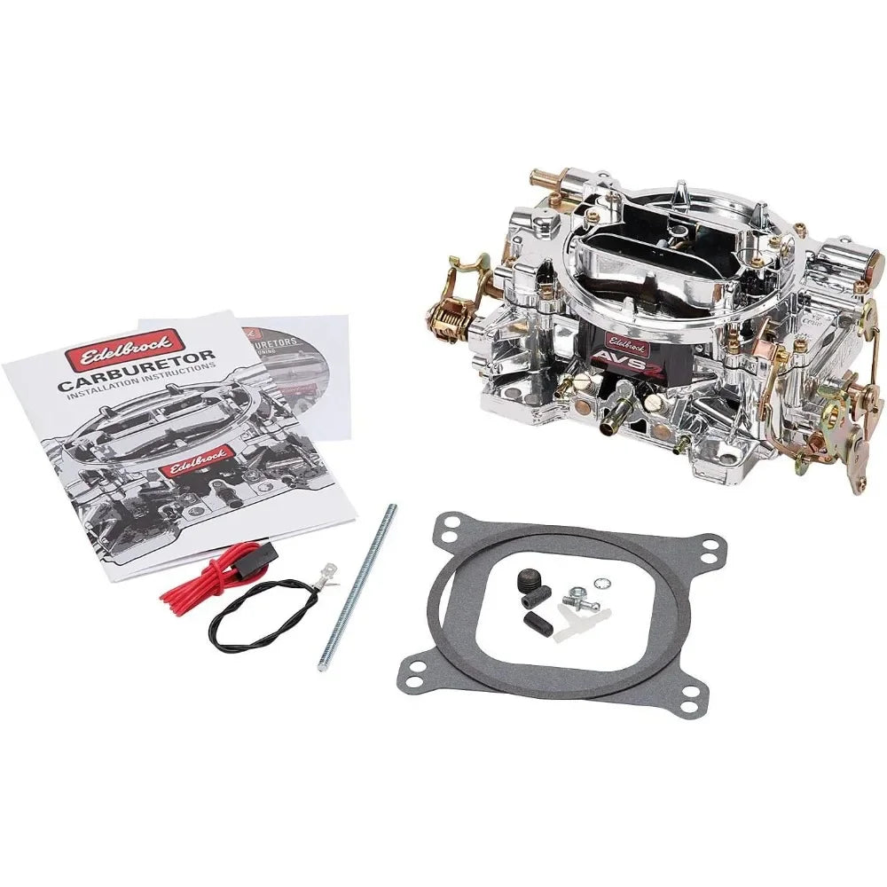 Edelbrock 1905 AVS2 Series Carburetor 650 cfm Square Flange Non-EGR Manual Choke Satin AVS2 Series Carburetor FREE Shipping