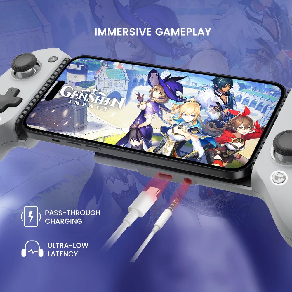 GameSir G8 Galileo Cellphone Gamepad Game Controller with Hall Effect Joystick for iPhone 15 Android Mobile Phone Cloud Gaming PES Mobile FIFA Call of Dutty FREE Shipping