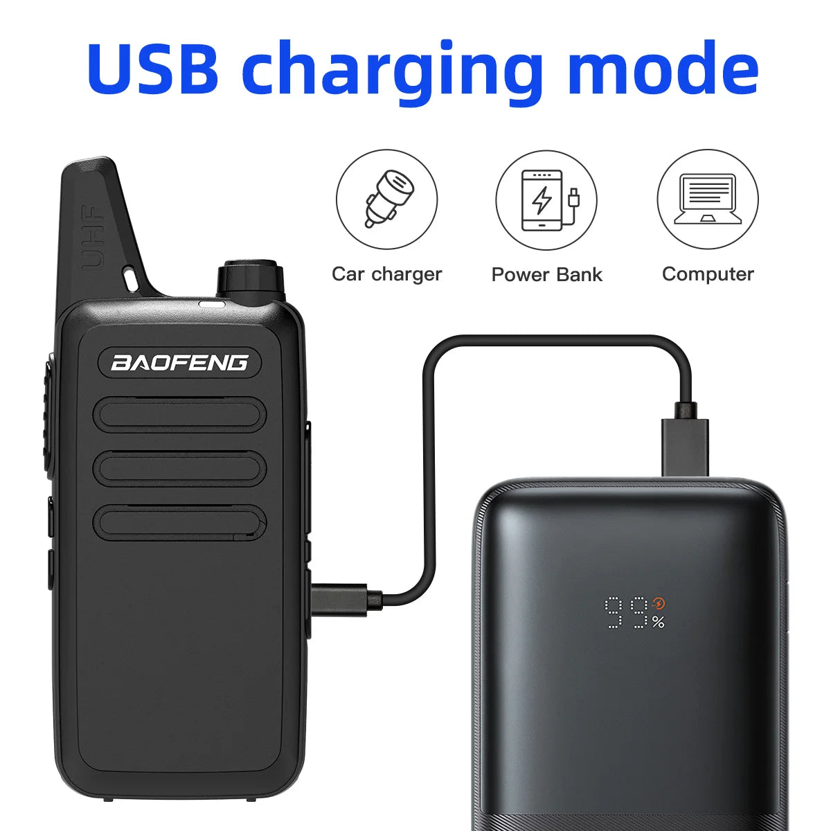 BAOFENG BF-888S Upgraded Walkie Talkies T20 Long Range Walkie Talkie for Adults with Earpiece Mic Rechargeable 2-Way Radios Hand Free Shipping