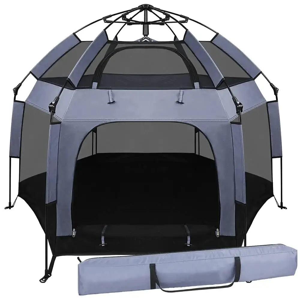 Outdoor Baby Playpen with Canopy Beach Tent for Kids and Toddlers Portable Lightweight Pop Up Pack and Play Playards with Travel FREE Shipping