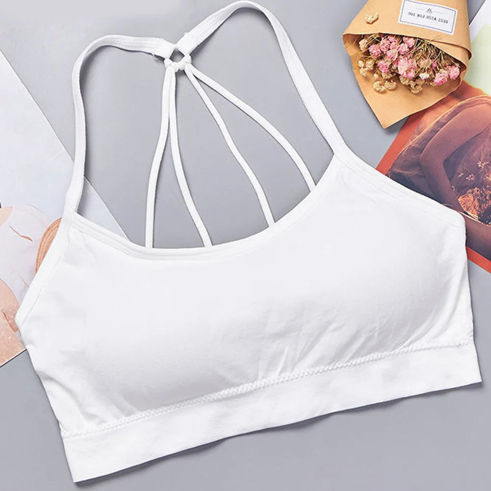 Sports underwear Women Yoga Fitness Seamless Crop Top Wide Letter Straps Comfortable Workout Activewear FREE Shipping