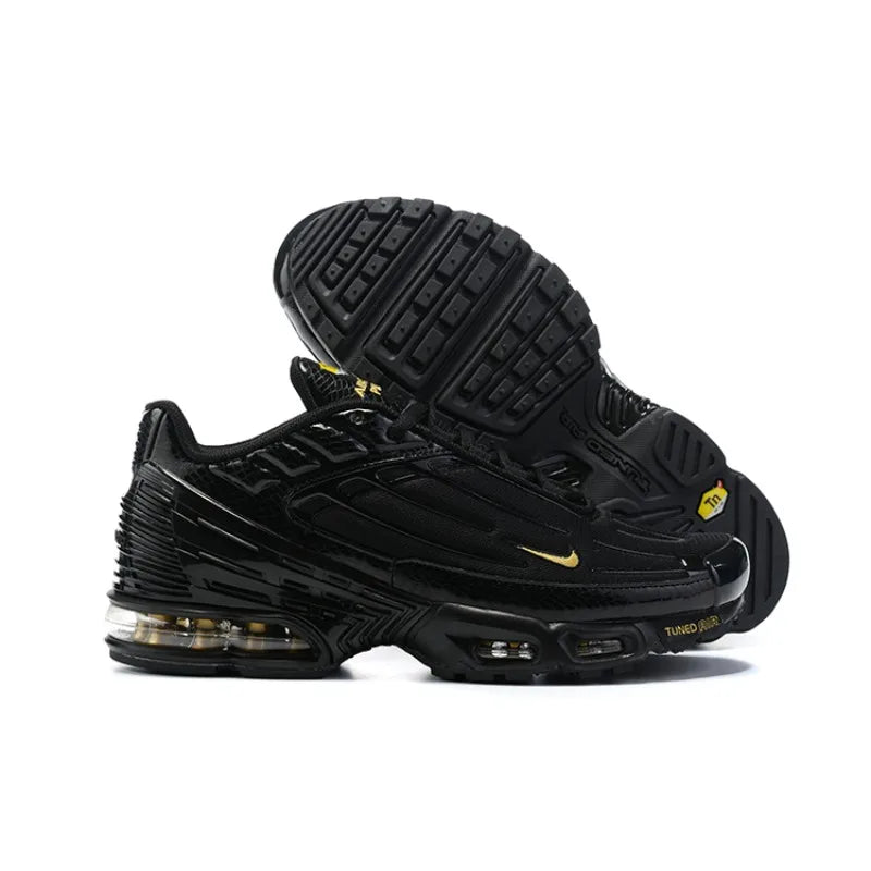 Nike Air Max Plus TN 3 Triple White Classics Lightweight Air Cushion Wear-Resistant Men Running Shoes White Walking Sneakers FREE Shipping