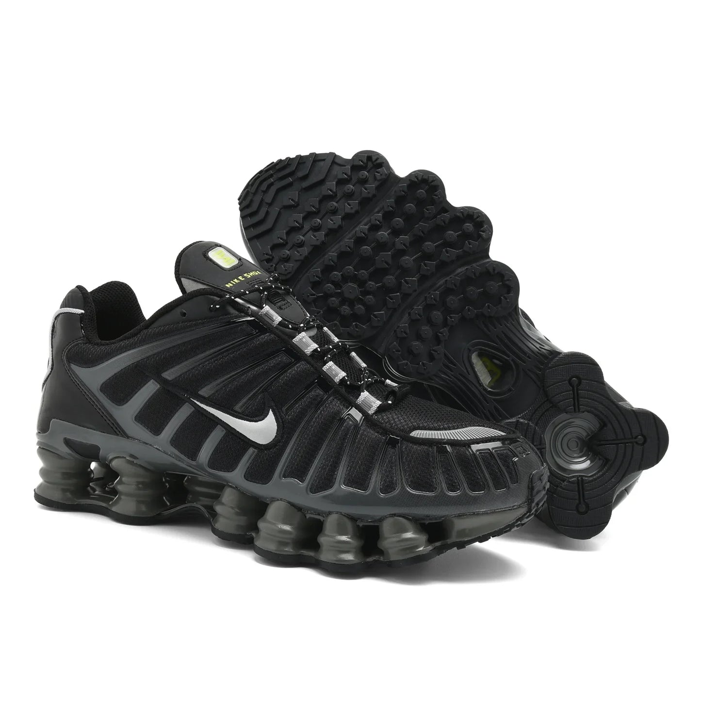 Nike Shox TL Black Green Men Women Casual Air Columns Running Shoes Unisex Non-slip Outdoor Sports Sneakers Free Shipping