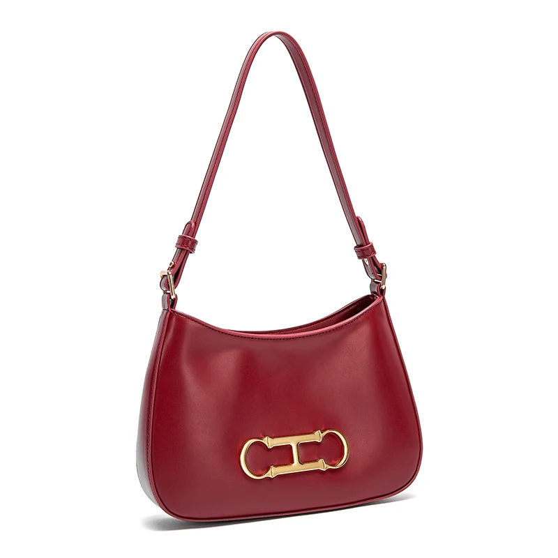 Fashion Classic Women's New Shoulder Bag Solid Color Retro Style Party Date Women's Shoulder Bag