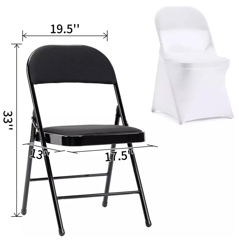 READOR 30/50/100Pcs stretch party banquet chair slipcovers white wedding spandex folding chair cover for events Forro para sillas FREE Shipping