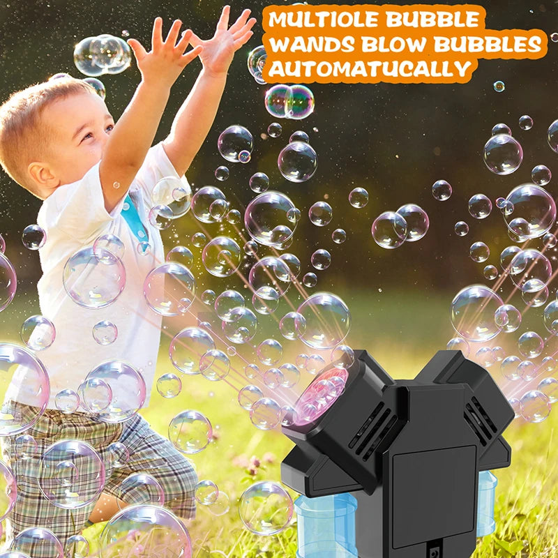 Bubble machine floor standing double headed bubble toy outdoor wedding game children's bubble without battery bubble water FREE Shipping