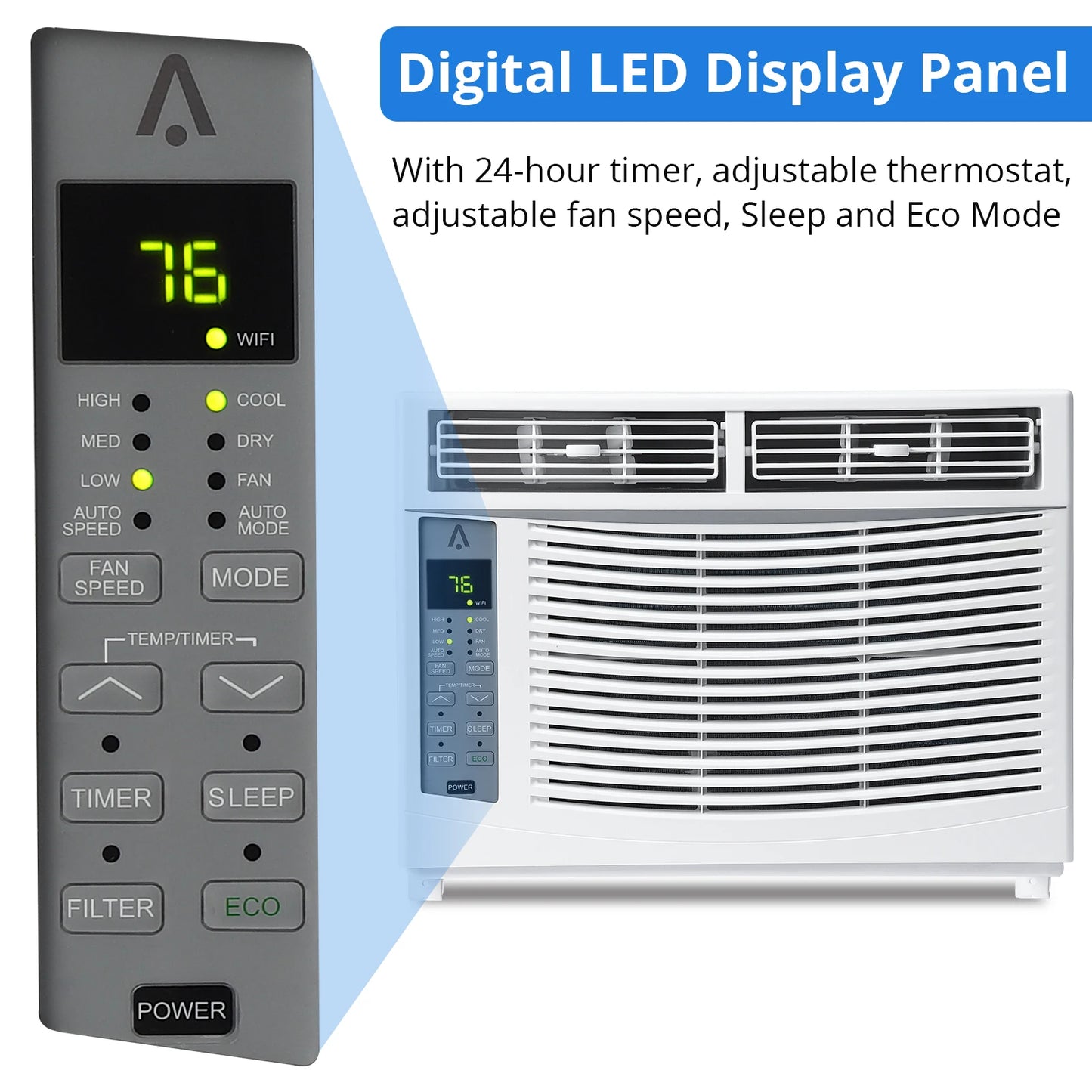 1 Abs Window Air Conditioner Fixed Frequency 6000 Btu Free Shipping