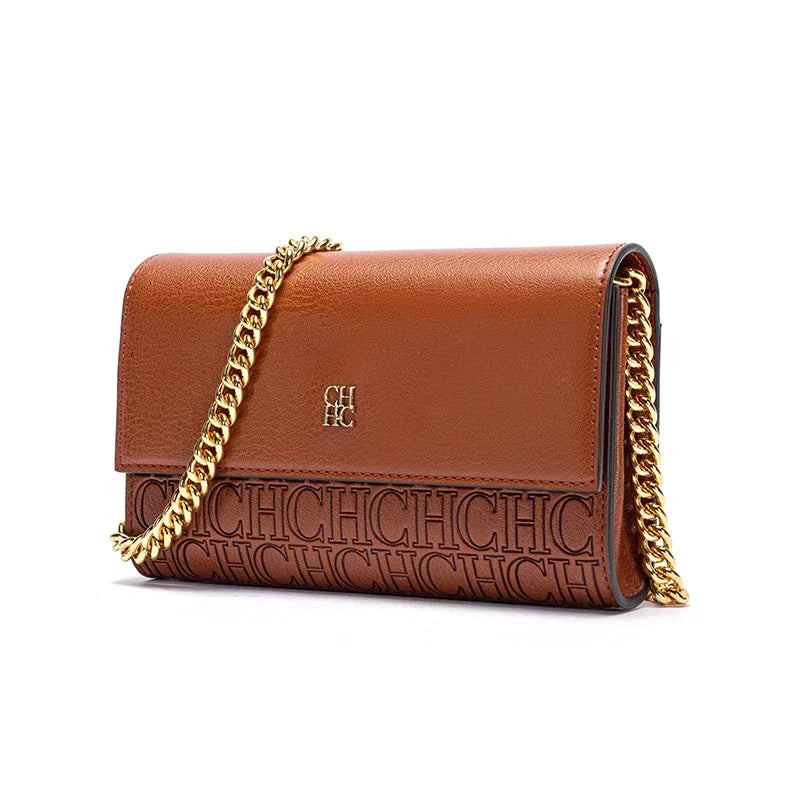 Carolina Herrera Exquisite Craftsmanship Women's Chain Bag Light Luxury Design Temperament Women's Crossbody Bag New 205. Classic Chain Bag FREE Shipping