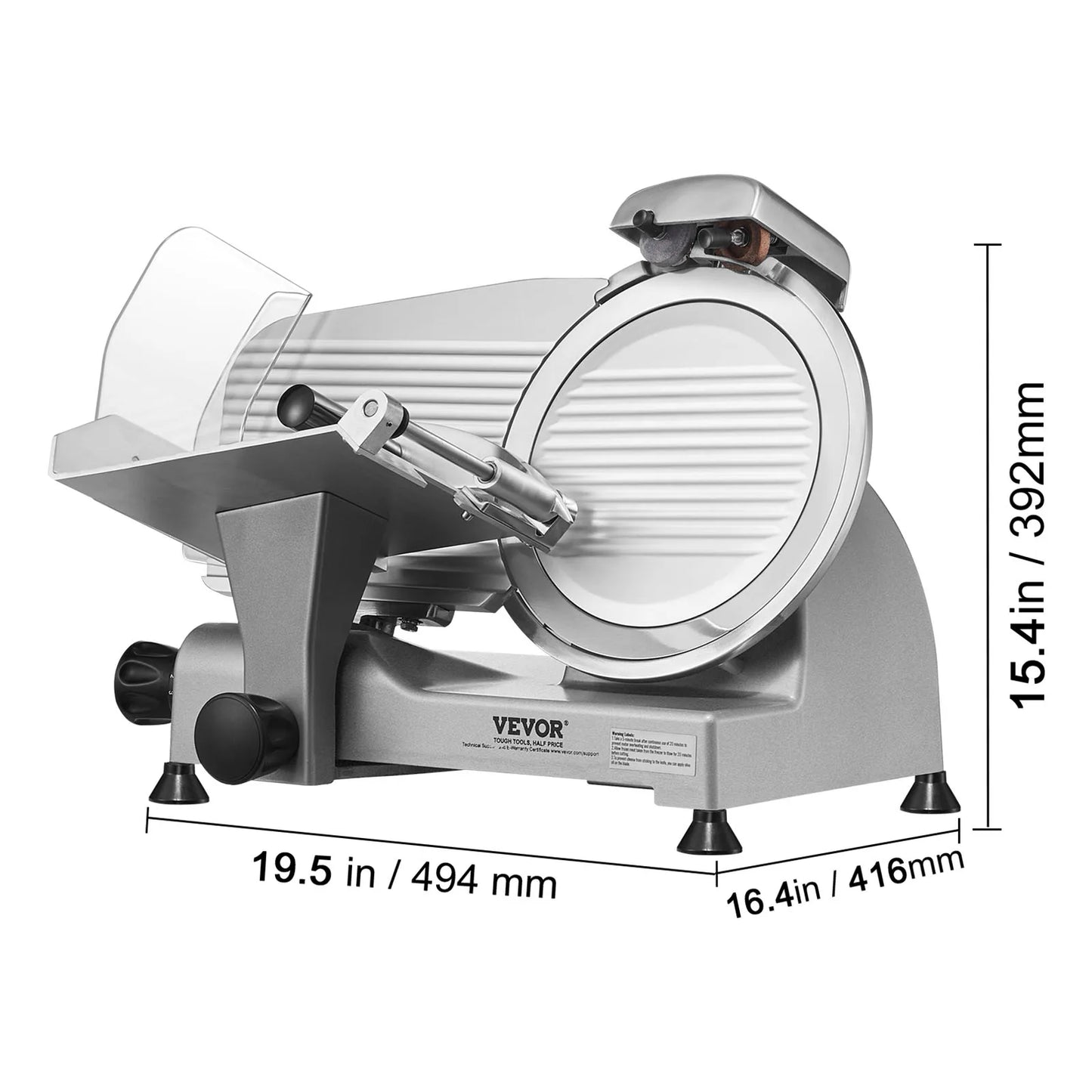 VEVOR Meat Slicer 200W/240W/320W/340W Electric Deli Food Slicer Adjustable Thickness for Commercial and Home Use Cut Meat Cheese