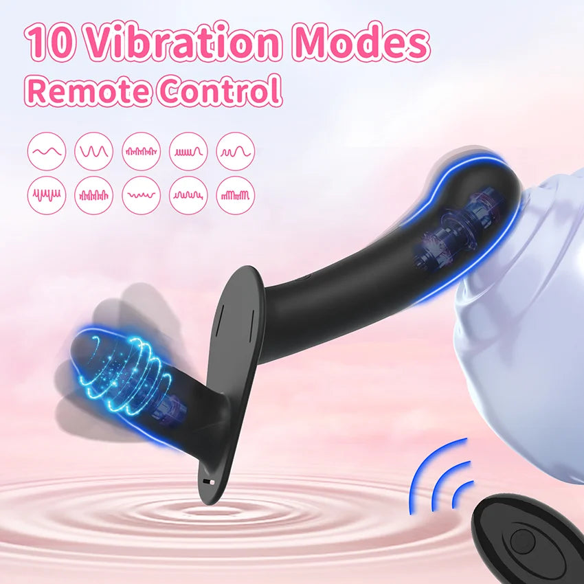 Wearable Double Vibrators Penetration G-Spot Strap On Dildo Panties for Lesbian Vagina Massager Couples Sex Toys Adult Products Free Shipping