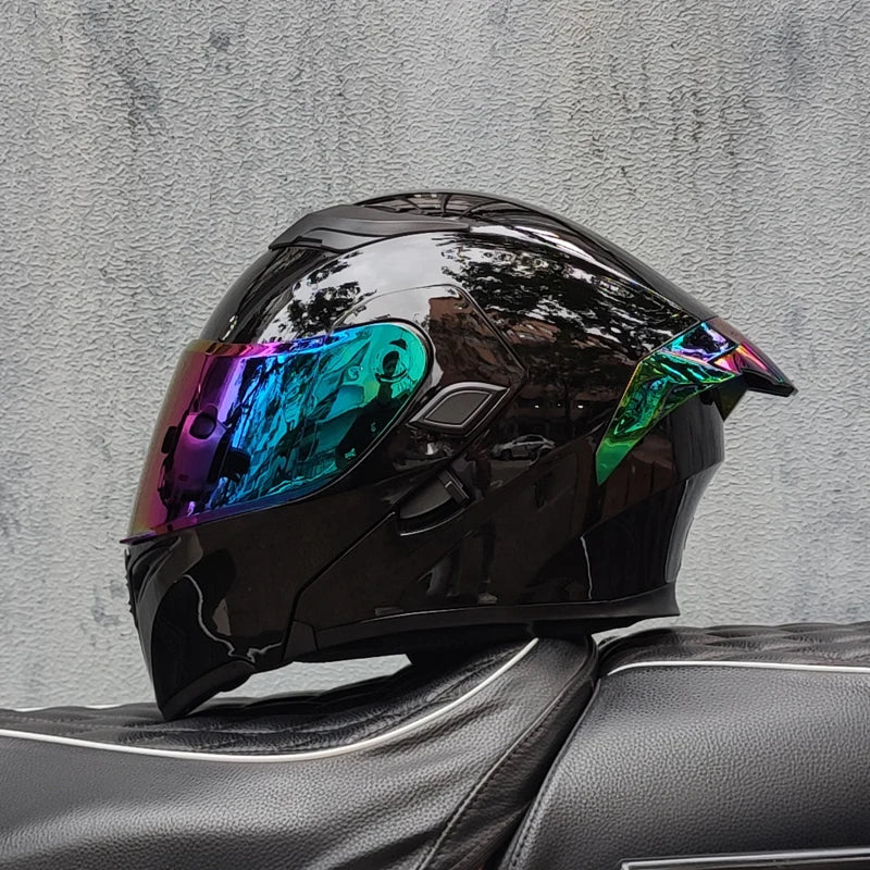 Motorcycle helmets Double Visors Modular Flip Up helmet DOT approved Full face casque moto racing Motocross helmet DOT