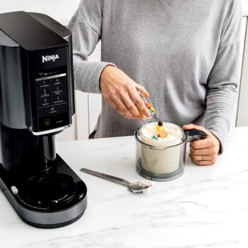 Ninja CREAMi Ice Cream, Sorbet, Milkshake Maker + 3 CREAMi Pints, CREAMi Ice Cream Maker, for Gelato, Mix-ins,Sorbet, Smoothie Bowls & More FREE SHIPPING