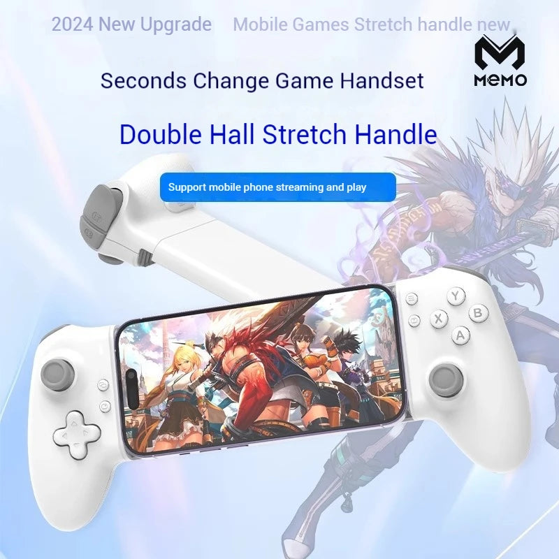 Memo S3 Gamepad Type-C Mobile Phone Controller Hall Effect Stretching Handle Stick Joystick Android Ps Cloud Game Customized PES Mobile FIFA Call of Dutty FREE Shipping