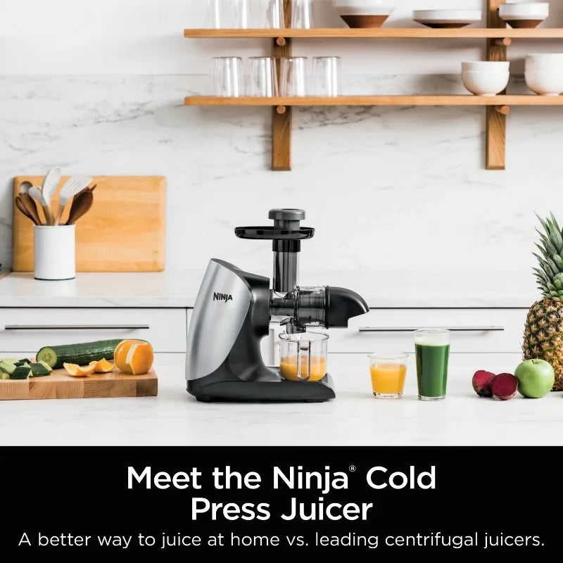 Ninja Cold Press Juicer Pro Powerful Slow Juicer, Total Pulp Control, Cloud Silver, JC100, 150 watts FREE Shipping