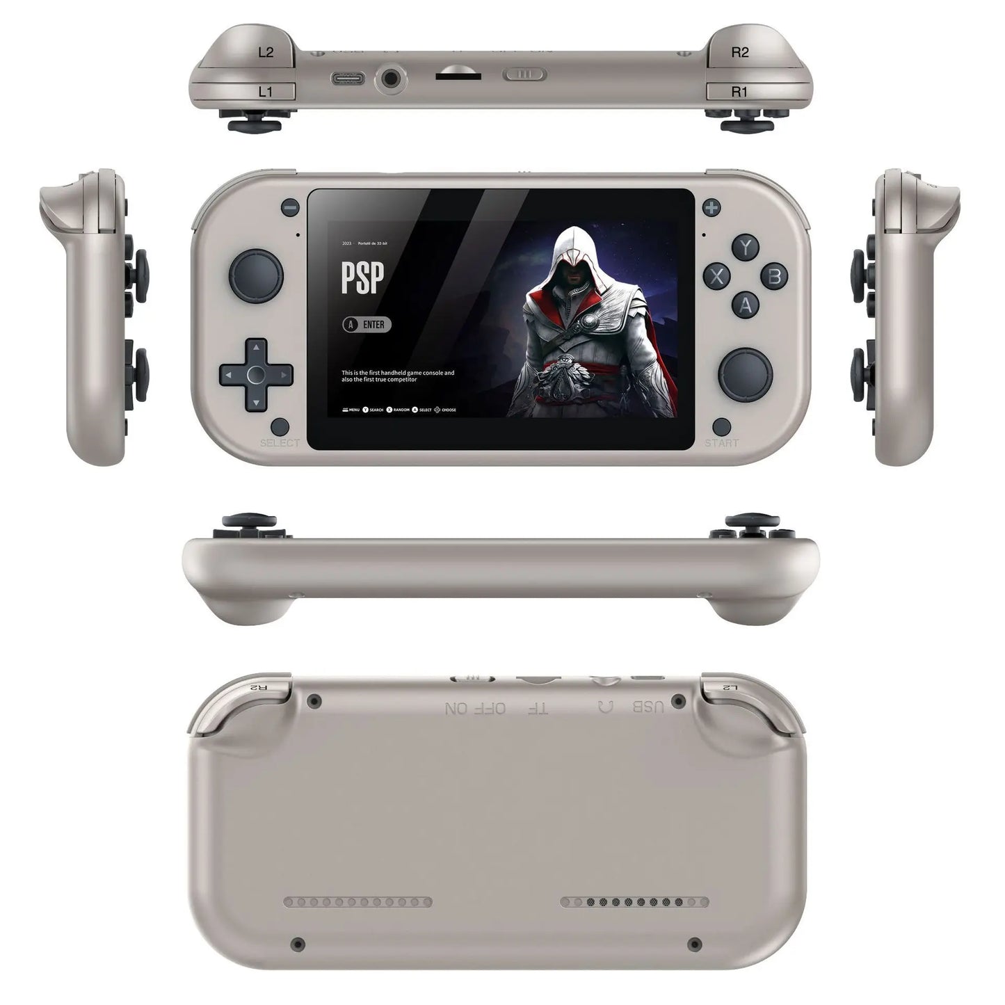 Trimui Smart Pro Handheld Game Console 4.96''IPS Screen Linux System Joystick RGB Lighting Smartpro Retro Video Game Player Gift
