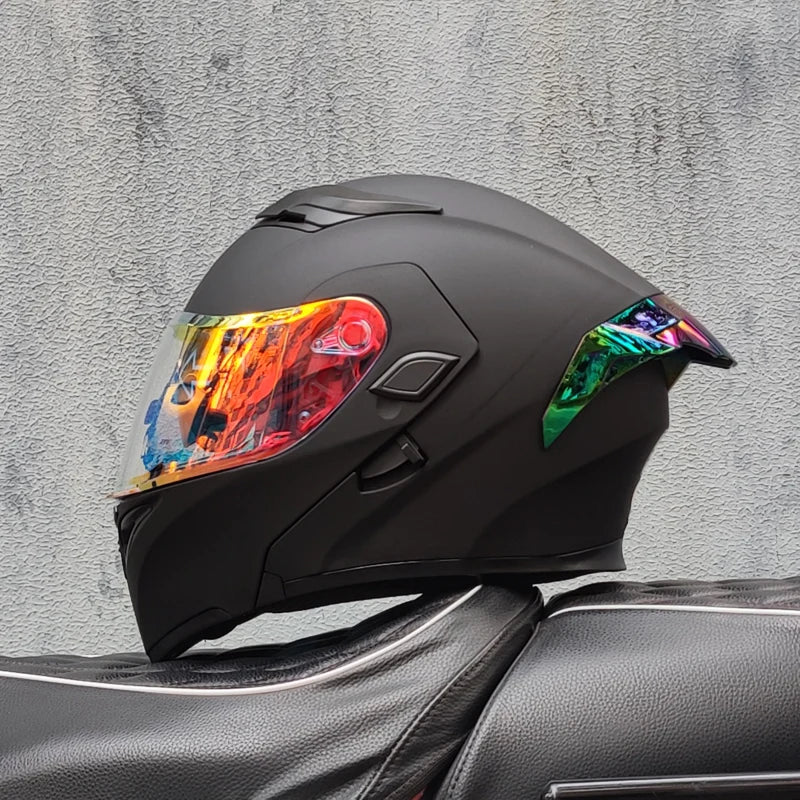 Motorcycle helmets Double Visors Modular Flip Up helmet DOT approved Full face casque moto racing Motocross helmet DOT
