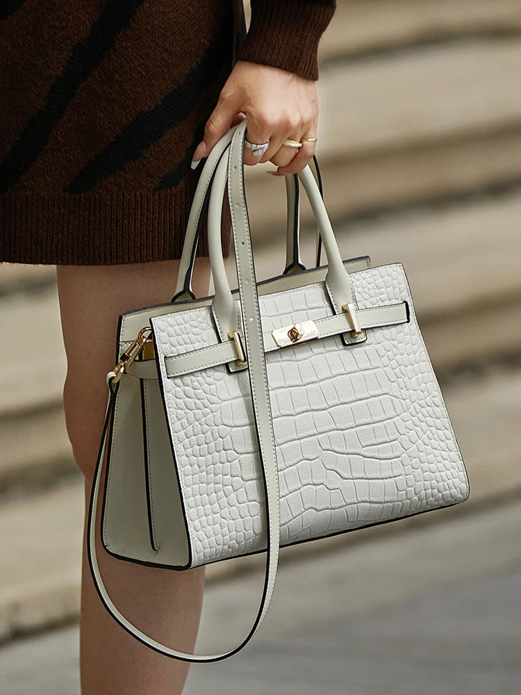 Hot ZOOLER Fashion Woman Bag Full Genuine Leather Shoulder Bags for Businesswomen Real Cow Handbags Purses Bolsa Feminina #wg383