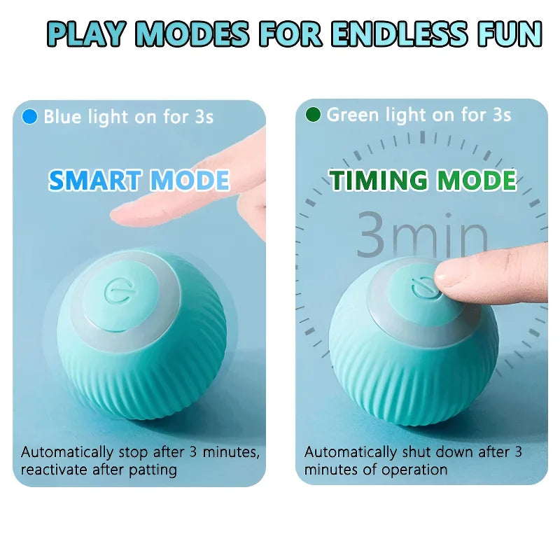 Cat Interactive Ball Smart Pet Cat Toys Indoor Automatic Rolling Magic Ball Electronic Interactive Cat Toy Cat Game Accessories FREE Shipping