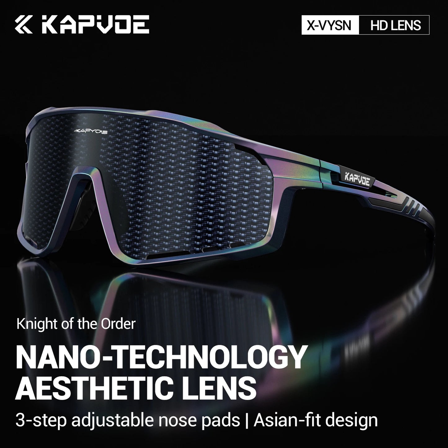 Kapvoe Fashion Cycling Glasses Sports Sunglasses Bicycle Men Women Bike Goggles Sports Eyewear Running Hiking Driving 2025 New FREE Shipping