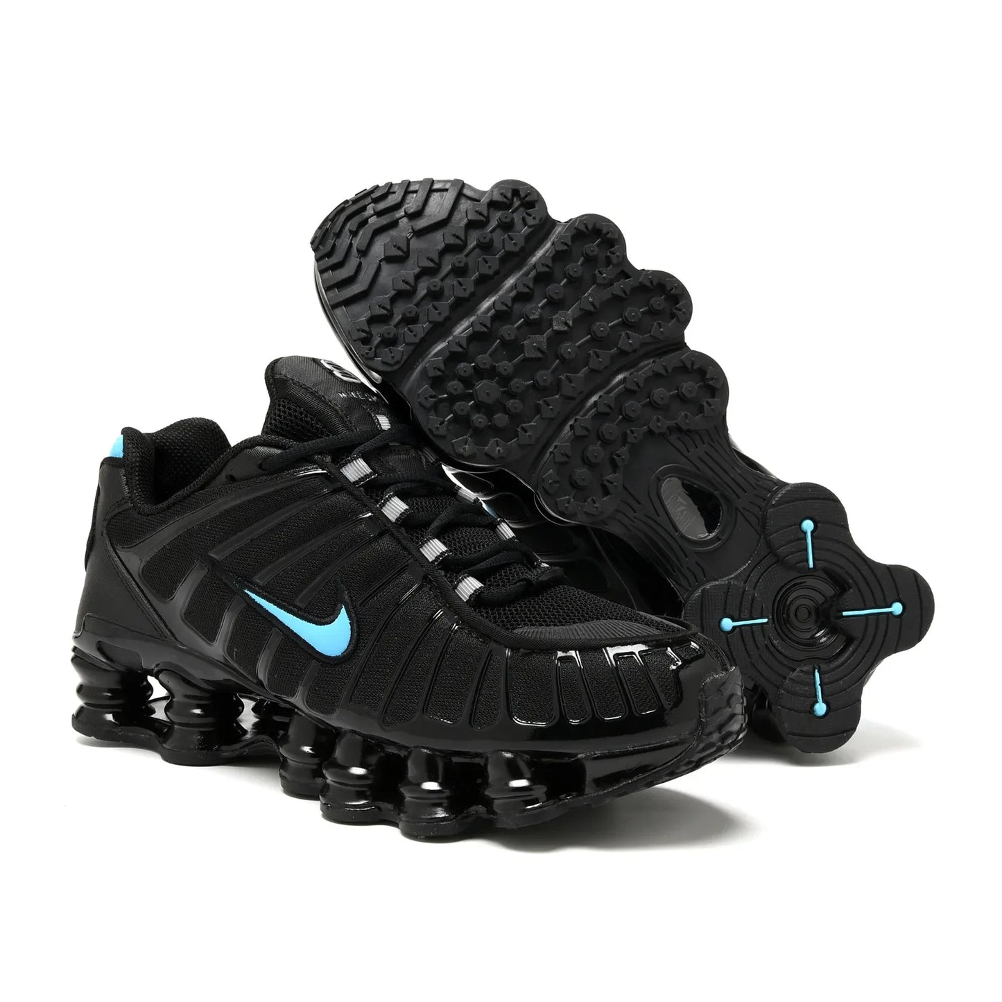 Nike Shox TL Black Green Men Women Casual Air Columns Running Shoes Unisex Non-slip Outdoor Sports Sneakers Free Shipping