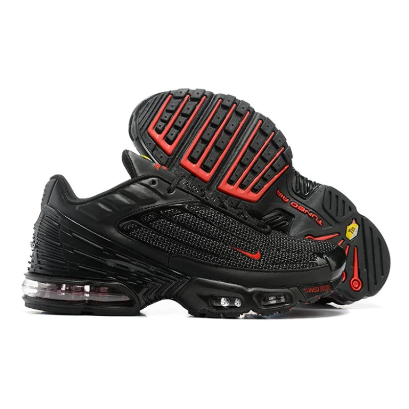 Nike Air Max Plus TN 3 Triple White Classics Lightweight Air Cushion Wear-Resistant Men Running Shoes White Walking Sneakers FREE Shipping