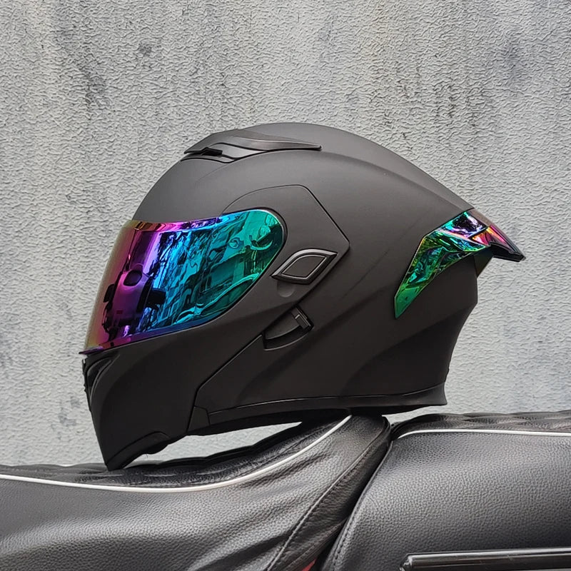 Motorcycle helmets Double Visors Modular Flip Up helmet DOT approved Full face casque moto racing Motocross helmet DOT