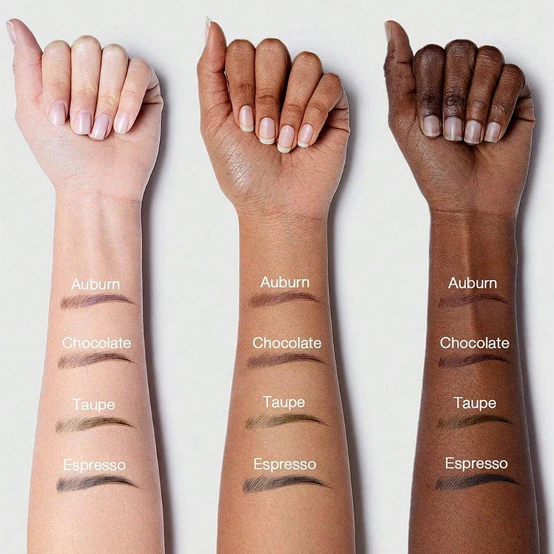 Hair-like Strokes Liquid Eyebrow With Large Brush Head,natural Hairline Press Type Eyebrows Dye Pen,anti Smudging Waterproof