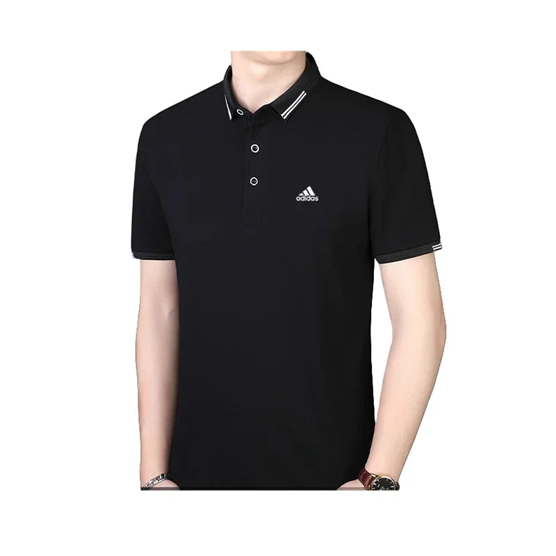 Adidas 5046 POLO T-shirt 95 Cotton 5 Spandex White M-4XL FREE SHIPPING