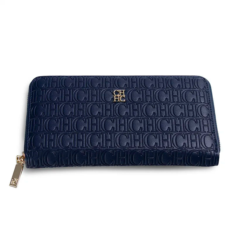 CH Fashion Classic Women's Small Wallet Standard Wallet Solid Color Design Multi-Letter Embossed Women's Coin Purse Luxury