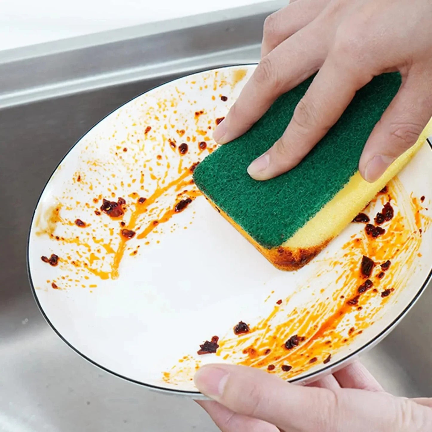 Highly absorbent double-sided sponge magic cleaning pot rust sponge cleaning brush kitchen cleaning tool FREE Shipping