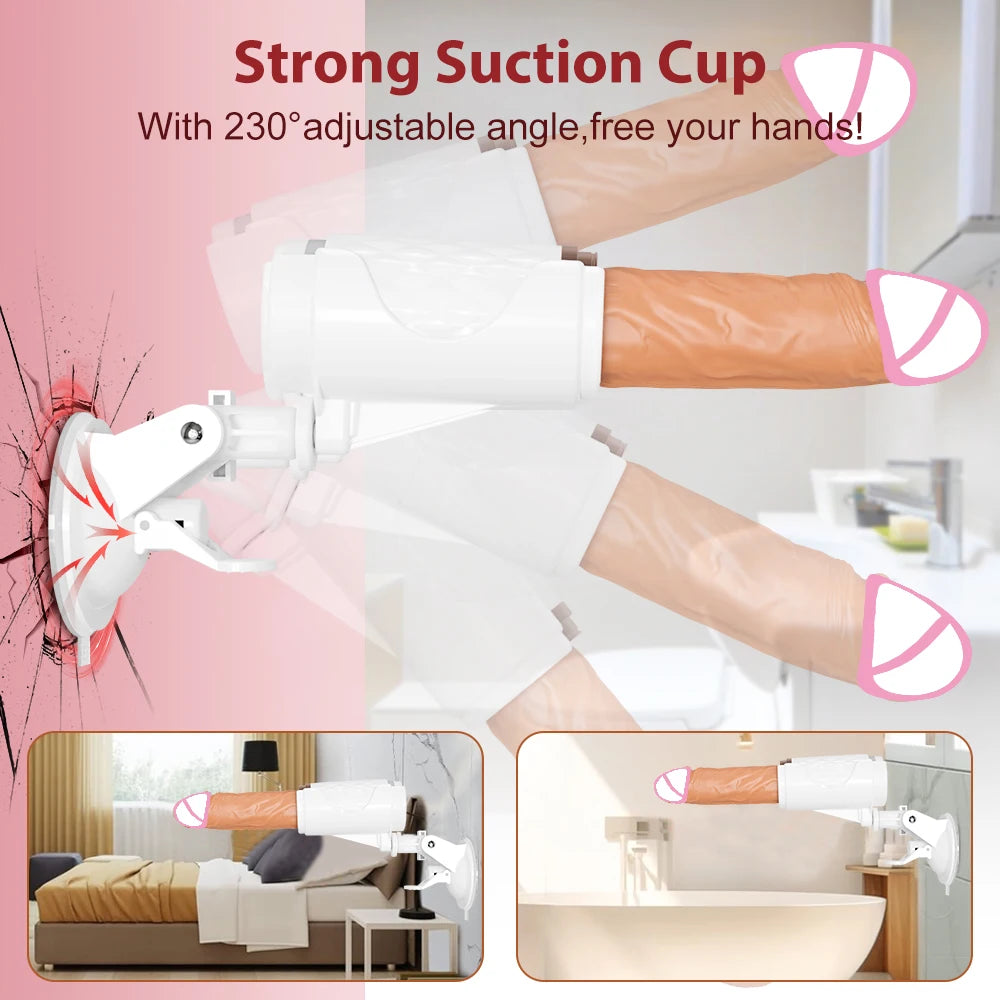 Automatic Thrusting Dildo G spot Vibrator with Suction Cup Sex Toy for Women Adult Hand-Free Sex Fun Anal Vibrator for Orgasm FREE Shiiping