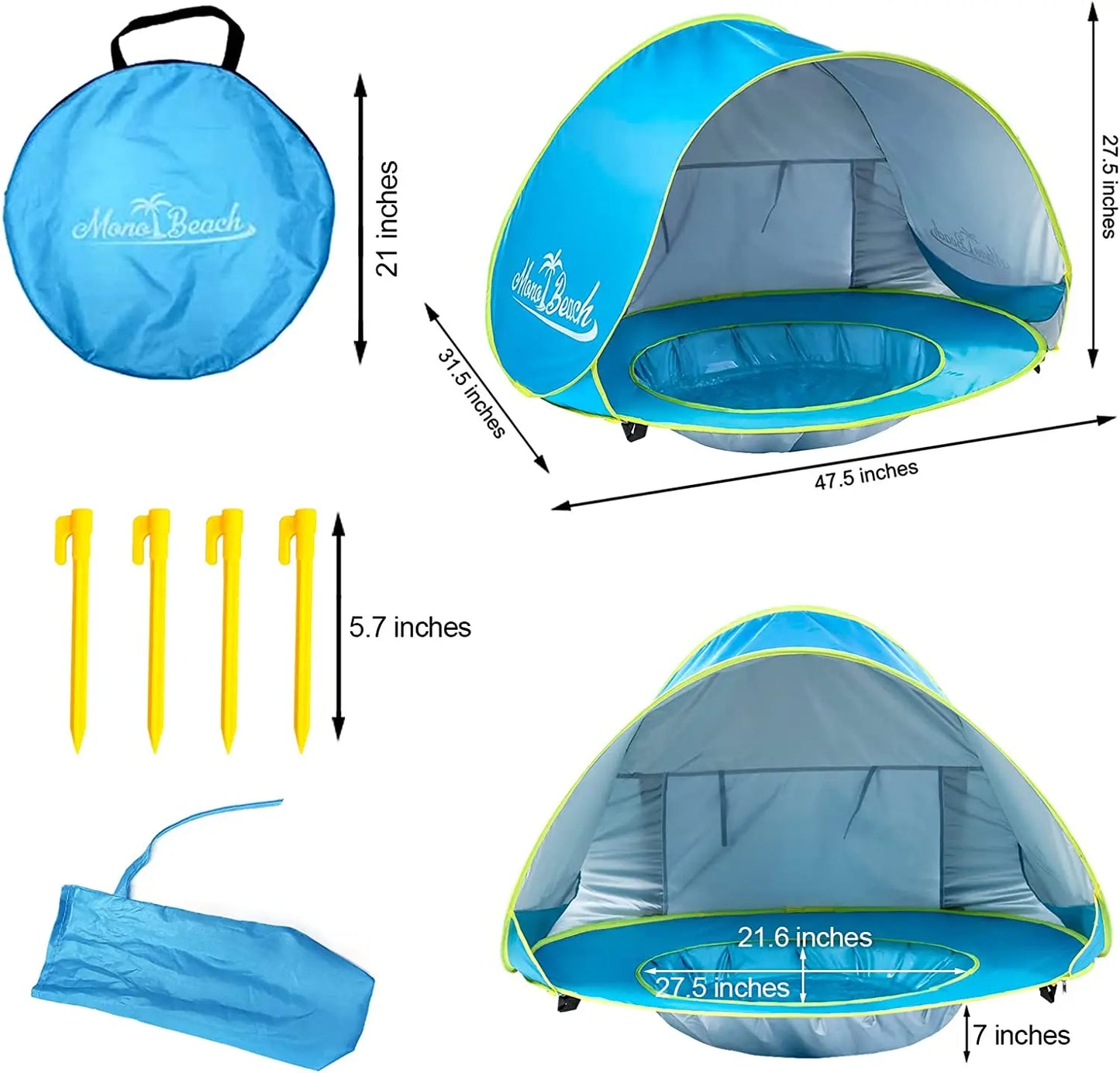Baby Beach Tent Shade Pool UV Protection Sun Shelter Infant Outdoor Toys Swimming Pool Play House Tent Toys for Kids Children FREE SHIPPING