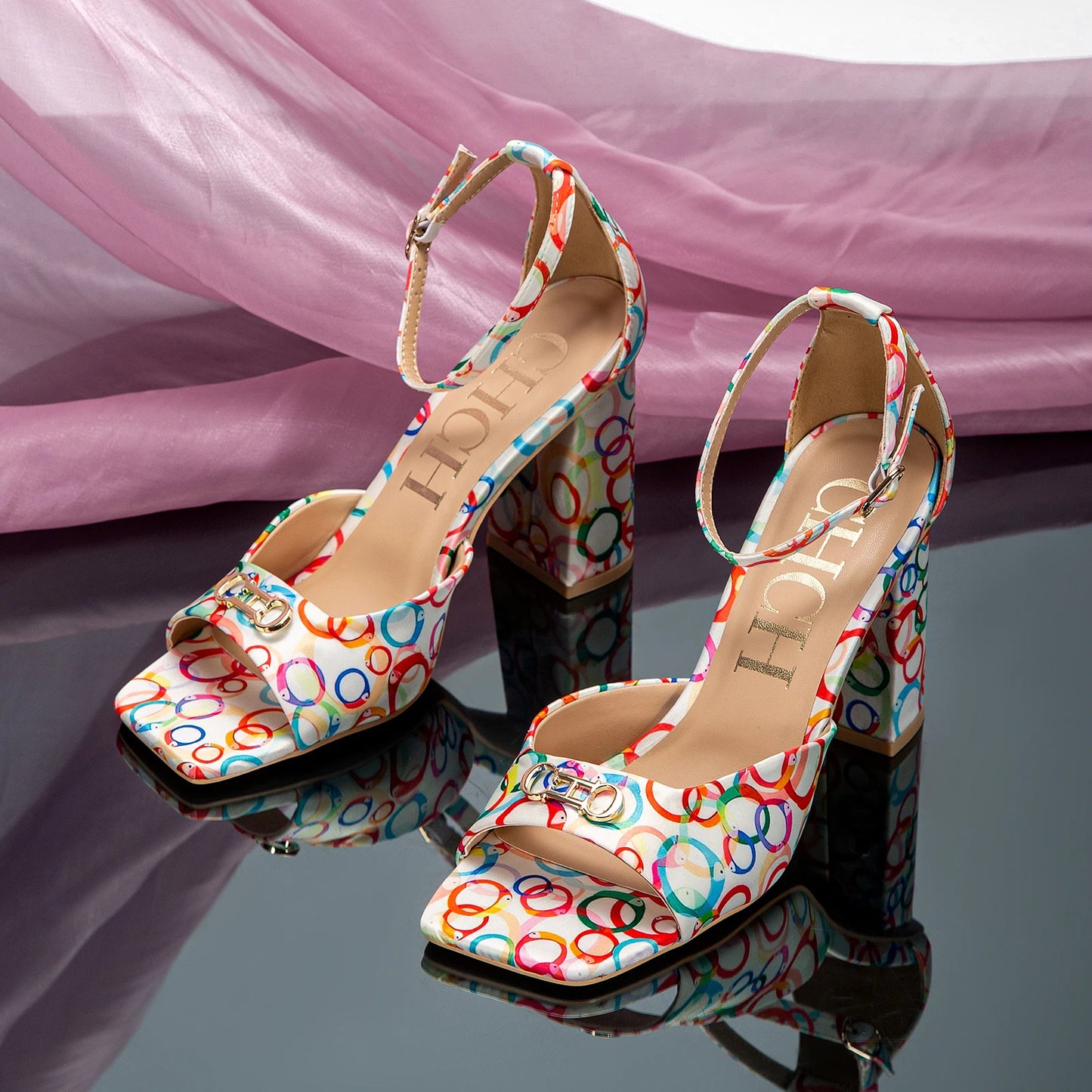 Heels Carolina Herrera New York Design Women's High Heels Exquisite Workmanship Comfortable and Versatile FREE SHIPPING