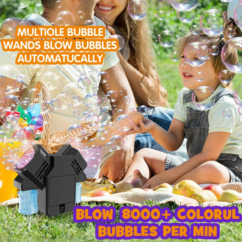 Bubble machine floor standing double headed bubble toy outdoor wedding game children's bubble without battery bubble water FREE Shipping