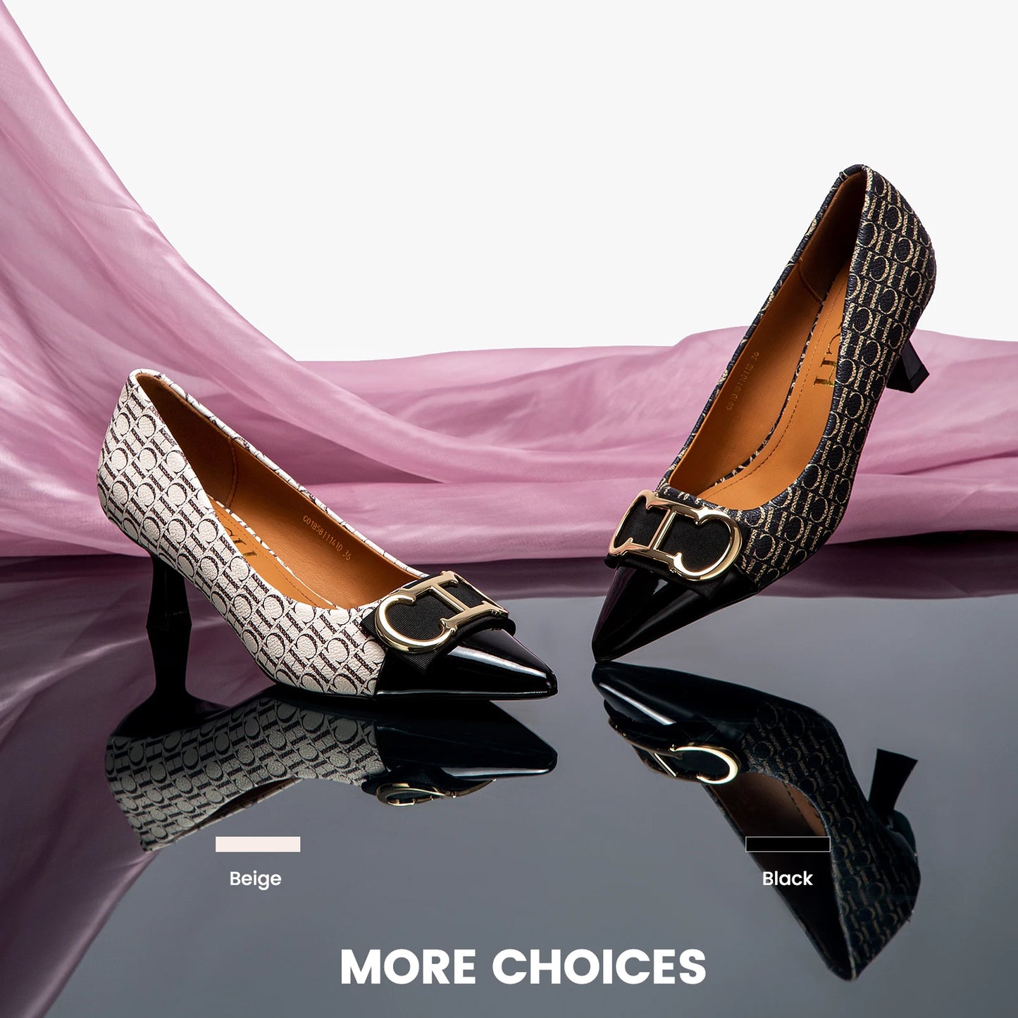 Classic Style Letter Print Design Women's High Heels Fine Workmanship Simple Versatile Fashion Women's Single Shoes FREE SHIPPING