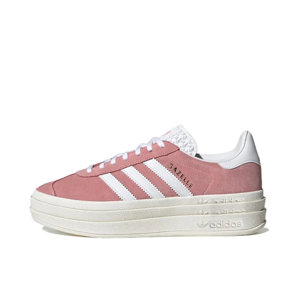 Adidas Originals Gazelle Bold Women Indigo White Fashion Classic Thick Platform Non-slip Height Increase Board Shoes Free Shipping