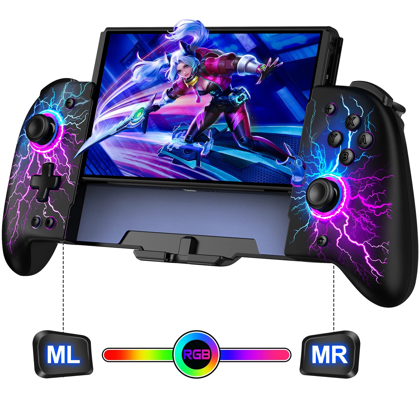 For Nintendo Switch/OLED Controller Hall Effect Wireless Switch Controller One-Piece Switch Joypad with 1000mAh Battery FREE Shipping