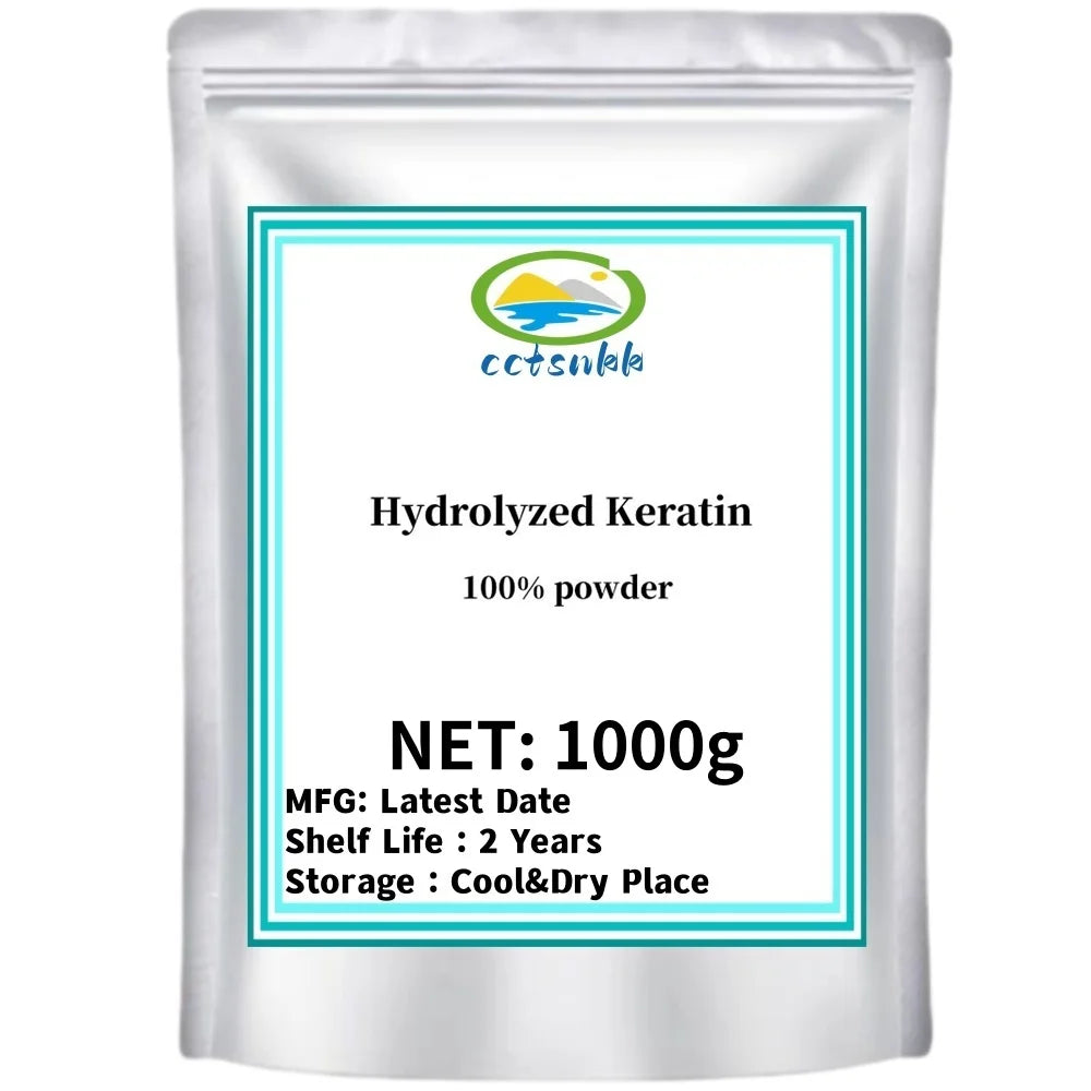 100-1000g High Quality Hair Treatment Hydrolyzed Keratin Powder Free Shipping