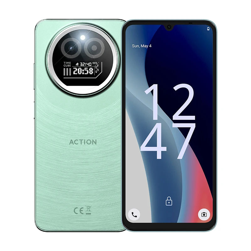 IIIF150 Action A5Pro Phone Dual Screen Design Smartphone Android 15 8GB RAM 256GB ROM 6.8" HD+ Display 5100mAh Samsung S24FREE Shipping