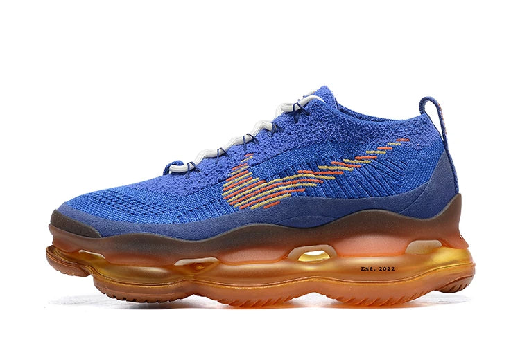 Nike Air Max Scorpion Flyknit Blue Brown Mesh Air Cushion Lightweight Men Women Running Shoes Unisex Casual Sneakers FREE Shipping