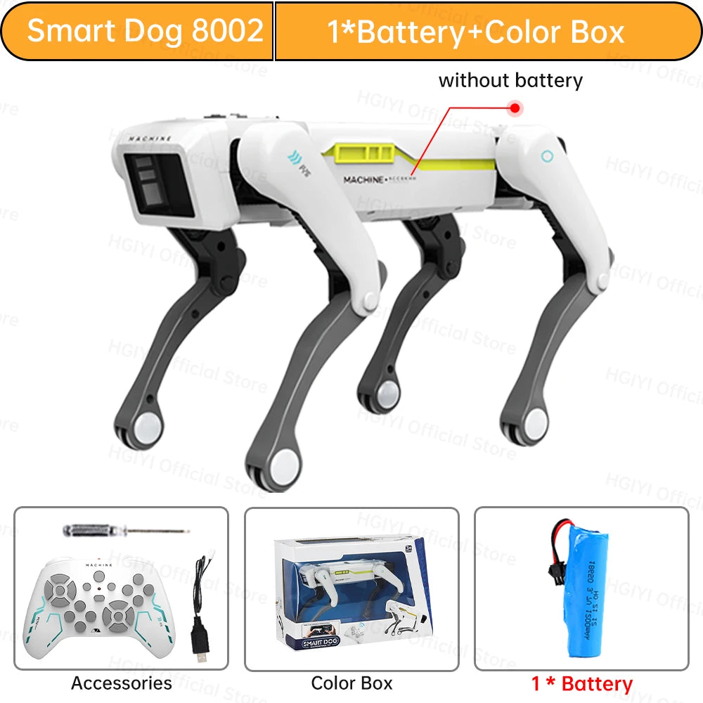 Teeggi Electric RC Intelligent Robot Dog Multifunction RC Mechanical Dog with turret Educational Toy Bionic Smart Robot Toy Gift Perro electronico FREE Shipping