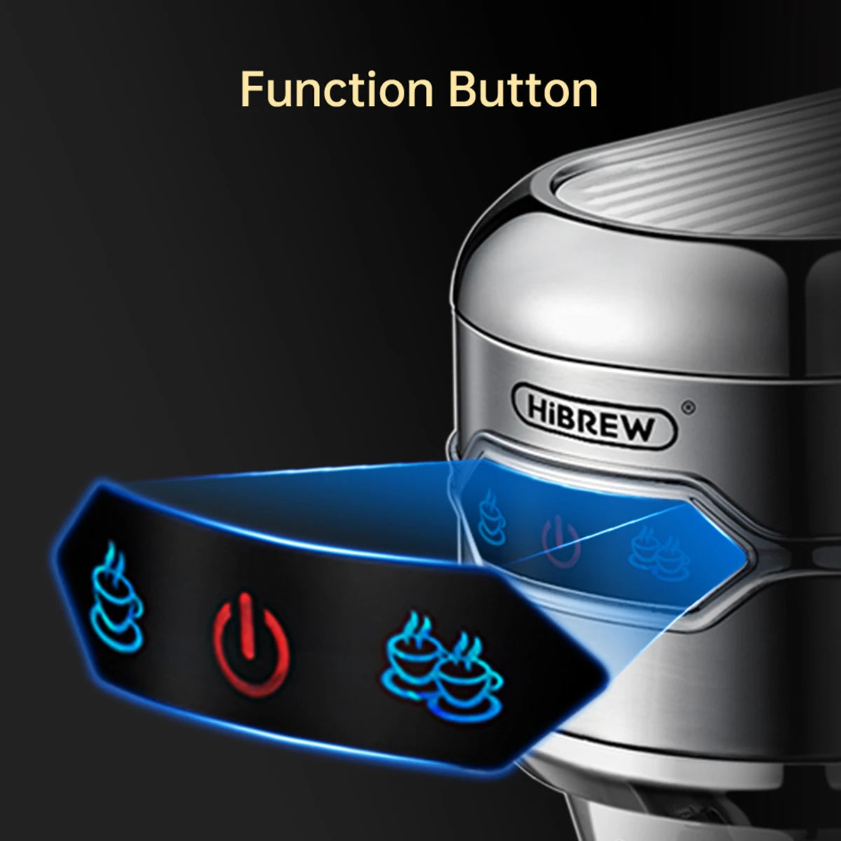 HiBREW Coffee Maker Cafetera 20 Bar Inox Semi Automatic Super Slim ESE POD & Powder Espresso Machine Hot Water H11 FREE Shipping