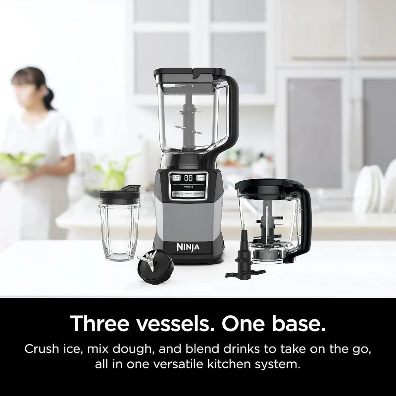 Ninja Blender, Compact Kitchen System, 1200W, 3 Functions for Smoothies,Dough&Frozen Drinks with Auto-IQ, 72-oz.* Blende Pitcher FREE Shipping