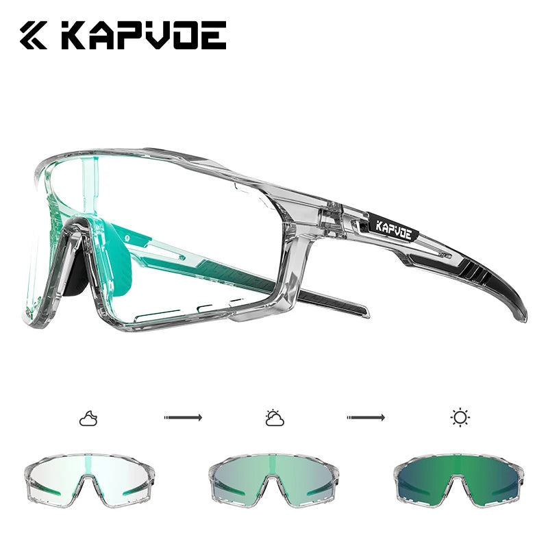 Kapvoe Fashion Cycling Glasses Sports Sunglasses Bicycle Men Women Bike Goggles Sports Eyewear Running Hiking Driving 2025 New FREE Shipping