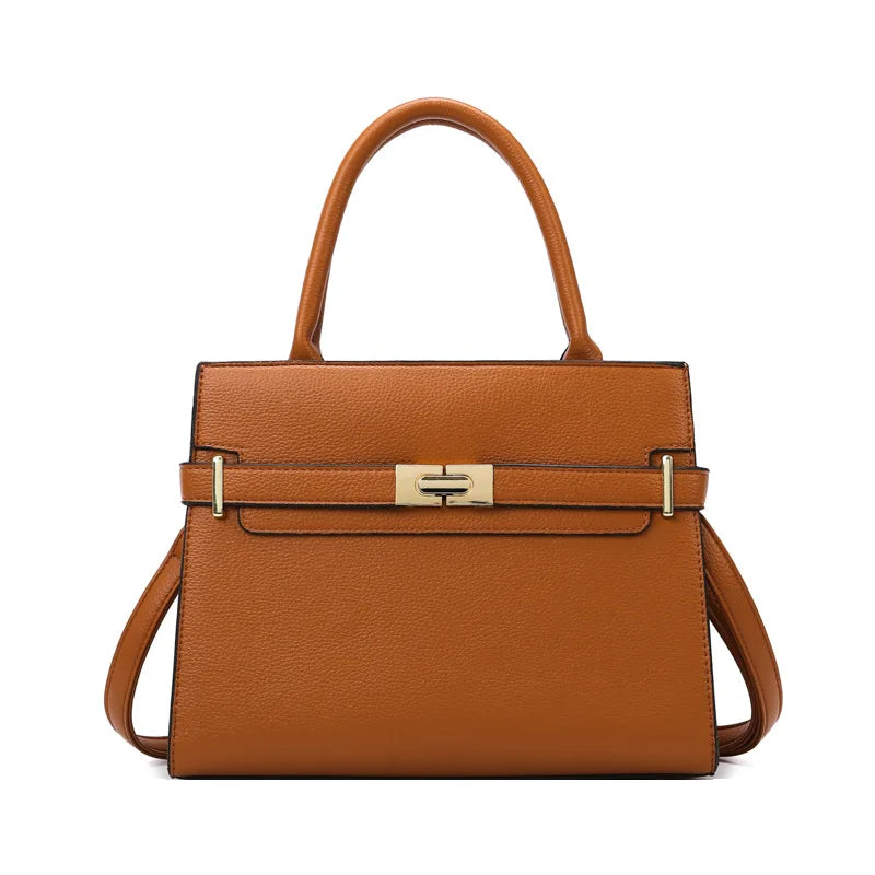 Women's soft leather handbag simple small square bag casual women's bucket bag fashionable single shoulder crossbody bag FREE Shipping