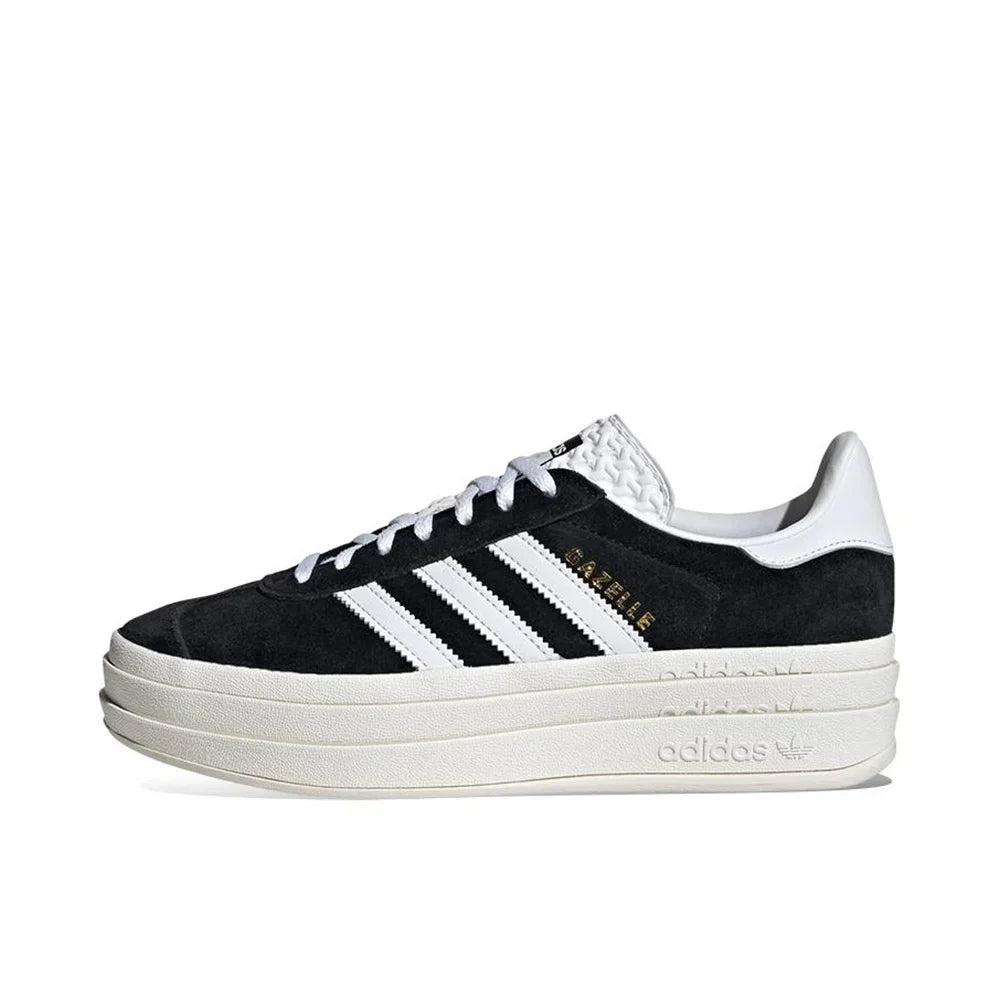 Adidas Originals Gazelle Bold Women Indigo White Fashion Classic Thick Platform Non-slip Height Increase Board Shoes Free Shipping