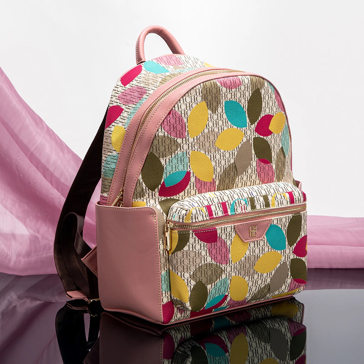 Backpack Carolina Herrera Shoulder Bag Large Capacity Internal Compartment Pocket Design Exquisite FREE SHIPPING